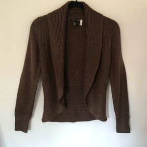 H&M Brown Open Cardigan